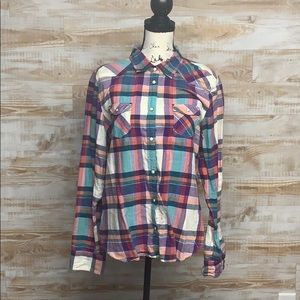 American Eagle flannel button up - size XL